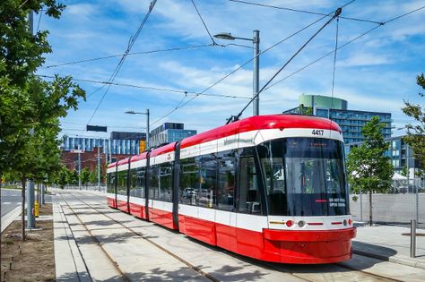 ttc streetcar noise toronto Standing In Water, Rapid Transit, Canada Toronto, Bike Path, Street Cars, Photo Of The Day, Master Plan, The Expanse, Toronto