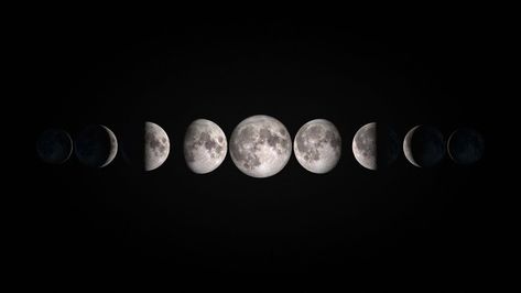 Moon Cycle Wallpaper, Moon Cycle Aesthetic, Moon Phase Wallpaper, Moon Desktop Wallpaper, Eclipse Lamp, Wallpapers Moon, Eclipse Wallpaper, Sun Eclipse, Laptop Background