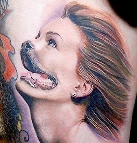 Girlfriend Tattoos, Terrible Tattoos, Optical Illusion Tattoo, Photo Star, Cool Chest Tattoos, Chest Tattoos For Women, Tattoo Fails, Weird Tattoos, Bad Tattoos