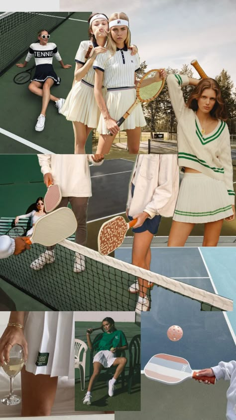 Reebok Campaign, Tennis Club Aesthetic, Pickleball Photoshoot, Pickleball Bachelorette, Pickleball Fashion, Retro Pickleball, Tennis Photoshoot, Sport Photoshoot, Baseball Fashion