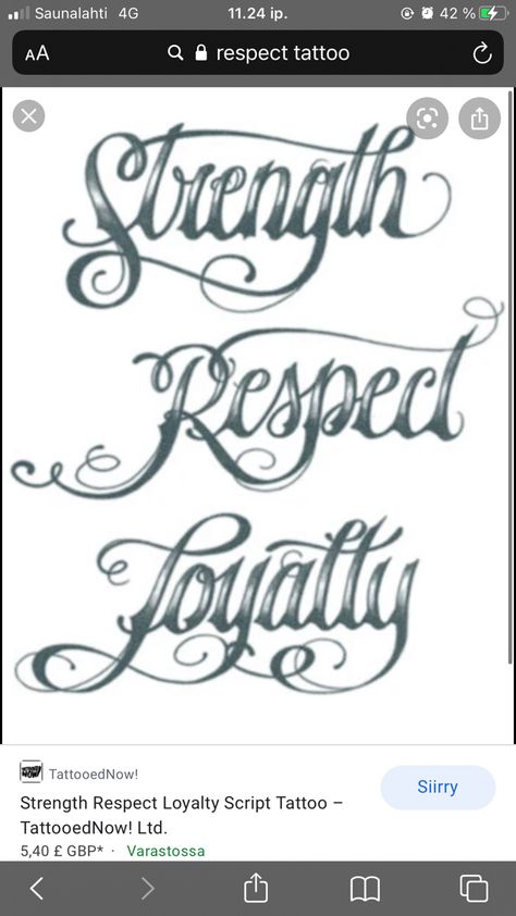 Loyal Quotes, Respect Tattoo, Loyalty Tattoo, Graffiti Lettering Alphabet, Chicano Lettering, Cool Tattoo Drawings, Banner Drawing, Trust And Loyalty, Chicano Drawings