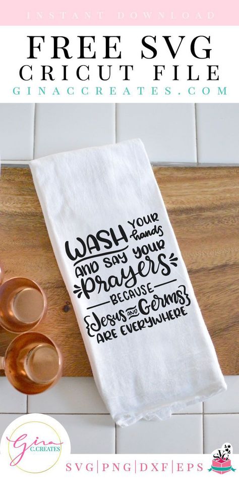 Tea Towel Sayings Svg Free, Tea Towel Svg Free, Beginner Cricut Projects, Cricut Bows, Superhero Bathroom, Kitchen Sayings, Cricut Press, Say Your Prayers, Freebie Svg