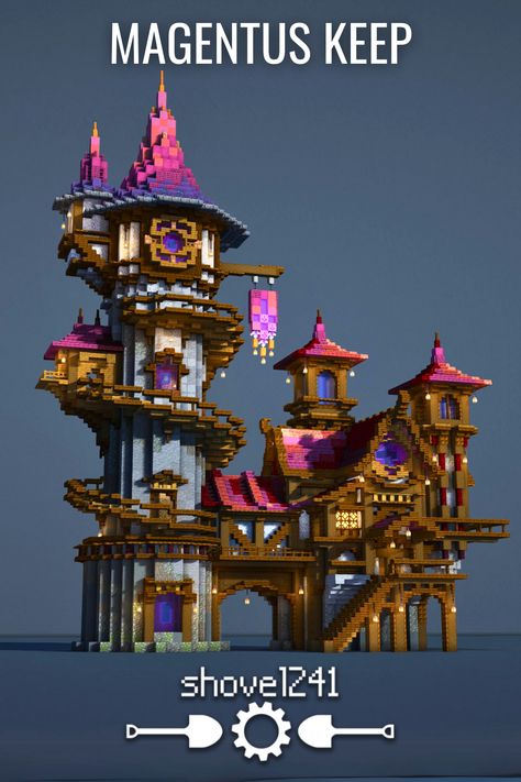 A build I did with my friend Graysun a little while back! If you want the build itself, you can download it on Patreon! Just follow the link! Kingdom In Minecraft, Sky Village Minecraft, Minecraft Waypoint Build, Minecraft Theme Builds, Gray Sun Minecraft, Minecraft Traveling Cart, Minecraft Villian Build, Minecraft Indian Temple, Minecraft Galaxy Build