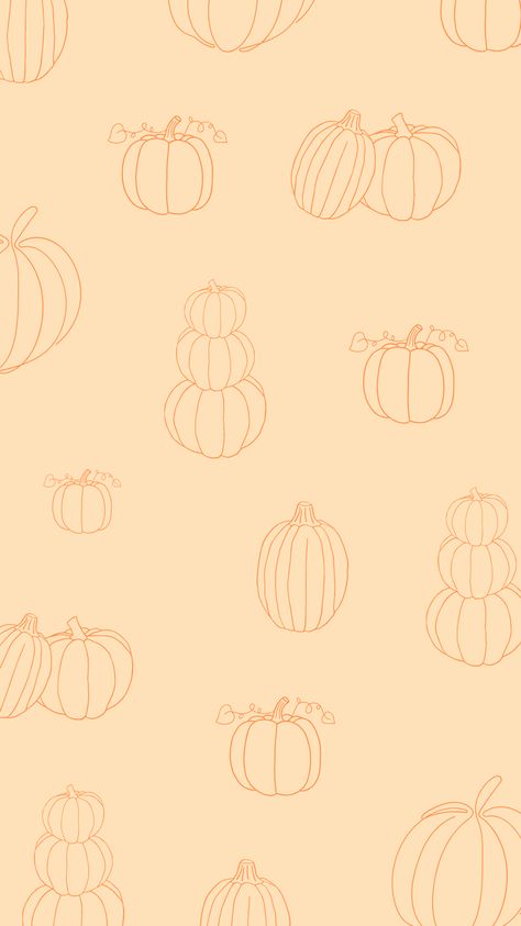 Cute and simple pumpkin background design, phone wallpaper Design Phone Wallpaper, Outline Wallpaper, Pumpkin Background, Christmas Tree Wallpaper, Pumpkin Muffins, Tree Wallpaper, Cool Wallpaper, Background Design, Phone Wallpaper