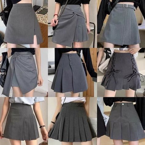 Korean Fashion Skirt, Western Work, Fashion Sketches Dresses, Fashion Top Outfits, Kawaii Fashion Outfits, Korean Fashion Dress, Denim Skirts, Korean Dress, Outfits For Women