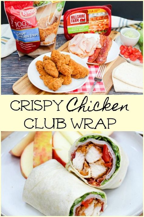 Chicken Strip Tortilla Wraps, Crispy Chicken Lunch Ideas, Sandwich And Wrap Ideas, Wraps For Picky Eaters, Dinner Ideas With Tortilla Wraps, Snack Wrap Ideas, Flour Tortilla Wraps Recipes, Lunch Meat Wrap Ideas, Meal Ideas For Dinner Summer