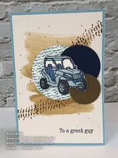 Pedal To The Metal Stampinup, Stampin Up Pedal To The Metal Cards, Stampin Up Hey Chuck, Crispy Baked Shrimp, Baked Shrimp Scampi, Man Card, Mens Cards, Cafe Delites, I Will Be Back