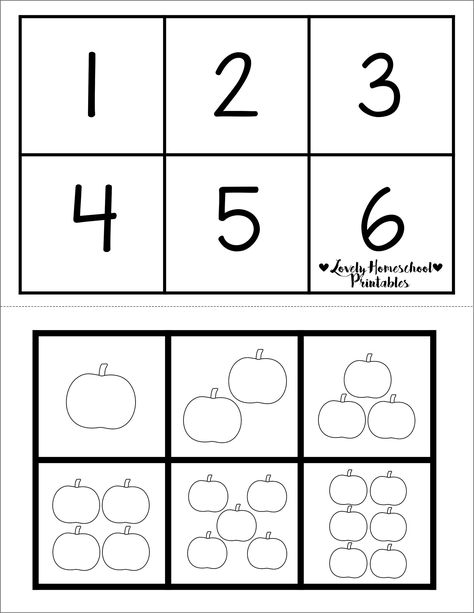 "Instant Download Preschool Counting and Number Matching Activity 1-6 Matching numerals and quantities is an essential skill for preschool!  NO PHYSICAL ITEM WILL BE MAILED. THIS IS A DIGITAL DOWNLOAD. Simply purchase, download, and print instantly from your home!   When you purchase, you will receive an email receipt from Etsy with a link to download your printable. You can also download your files from the \"Purchase and Reviews\" section of your Etsy profile.  You will receive a PDF file for Number 5 Activities For Toddlers, Nursery Syllabus, Sentences Kindergarten, Prek Learning, Homeschool Room Design, Fall Classroom Ideas, Learning Journal, Preschool Counting, Kindergarten Curriculum