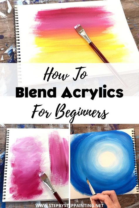 How To Do Shading With Acrylic Paints, Acrylic Paint Tips And Tricks, Fun Acrylic Painting Techniques, Painting Basics Acrylic, Practice Painting Acrylic, Shading Techniques Painting Acrylic, Basic Of Painting, Acrylic Paint Shading Techniques, Acrylic Hacks Painting