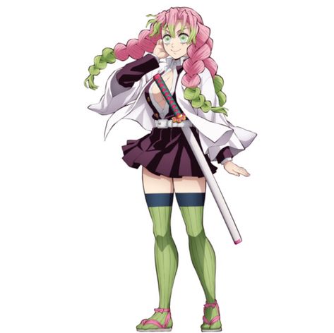 New Mitsuri Official Art in Twitter! Mitsuri Full Body Picture, Demon Slayer Full Body Picture, Mitsuri Kanroji Full Body Picture, Mitsuri Full Body Png, Mitsuri Fanart, Sketching Reference, Kny Base, Anime Body, Film Netflix