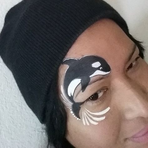 Whale Face Paint, Mime Face, Mermaid Face Paint, Face Painting Images, Animal Face Paintings, Homemade Face Paints, Face P, Face Painting Easy, Face Paint Makeup