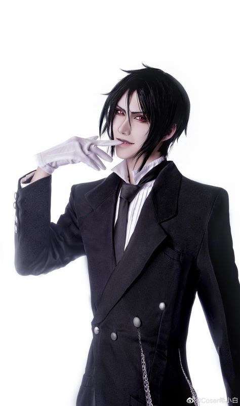 >> Kuroshitsuji [ Black Butler ] : Sebastian Michaelis Sebastian Michaelis Cosplay, Black Butler Sebastian, Sebastian Michaelis, Cosplay Makeup, Cosplay Anime, Sewing, Makeup, Anime, Quick Saves