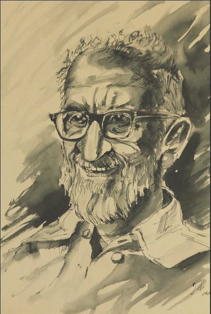 Dr. Salim Ali watercolor drawing By Imashi Opatha Salim Ali, Onboarding App, Watercolor Drawing, Male Sketch, Zelda Characters, Drawings, Fictional Characters, Art