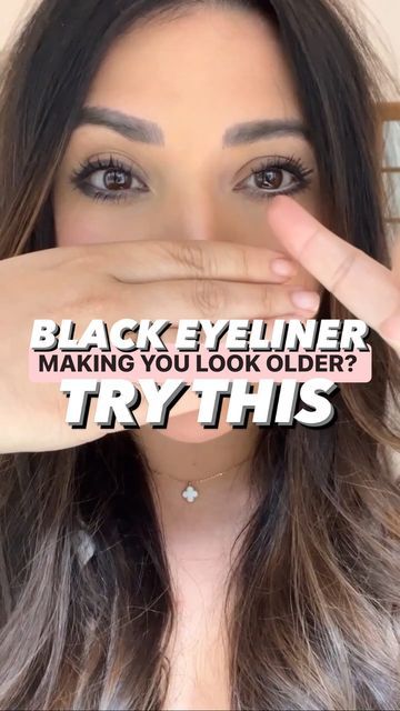 How To Apply Brown Eyeliner, Soft Black Eyeliner, Brown Eyeliner Under Eye, Brown Eyeliner For Brown Eyes, Indian Eyeliner Look, Eyeliner And Mascara Only Eye Makeup, Makeup With No Eyeliner, Eye Makeup Without Liner, Black Eyeliner Looks Simple