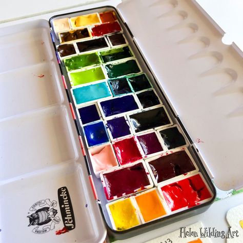 Watercolour Paints Palette, Watercolour Palette, Watercolor Pallet, Watercolour Sketchbook, Brunswick Street, Travel Art Kit, Rainbow Palette, Watercolor Kit, Artist Aesthetic