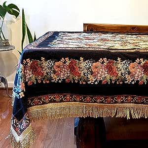 Bohemian Dining Room, Woven Tapestry, Square Tablecloth, Beautiful Centerpieces, Velvet Throw, Table Linen, Table Tops, Round Tablecloth, Fashion Colours