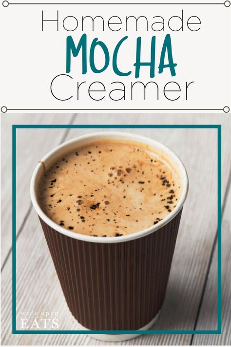 Diy Chocolate Coffee Creamer, Keto Chocolate Coffee Creamer, Diy Mocha Creamer, Homemade Chocolate Coffee Creamer, Diy Mocha Coffee Creamer, Chocolate Creamer Recipe, Homemade Mocha Coffee Creamer, Homemade Mocha Coffee, Chocolate Coffee Creamer Recipe