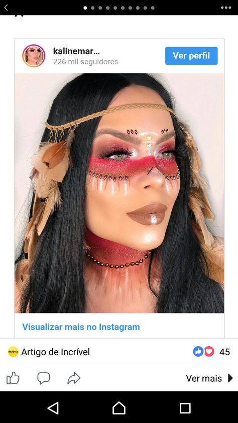 Native American Makeup, Plus Size Summer Fashion, Aboriginal Culture, Indian Makeup, Plus Size Summer, Diy Costumes, Face Painting, Maquillaje De Ojos, Halloween Makeup