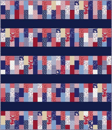 Summer Jubilee Flagstone Path Quilt Kit - Connecting Threads Charm Pack Patterns, Layer Cake Patterns, Simple Quilts, Quilting Guides, Cat Quilt Patterns, Flagstone Path, Fall Placemats, Jelly Roll Patterns, Connecting Threads