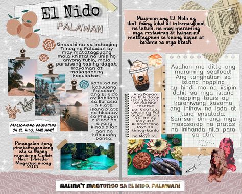 Journal style, brochure Tourism Brochure Design, Simple Brochures, Filipino Words, Brochure Design Layouts, Brochure Examples, Swift Party, Graffiti Art Letters, Art Letters, Brochure Design Layout