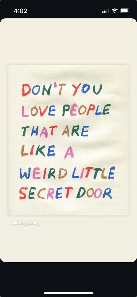 Secret Door, Love People, Quotes