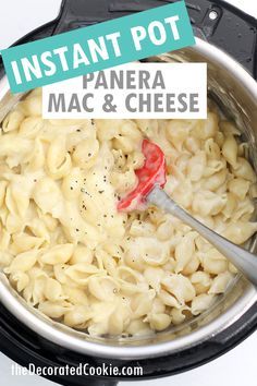 Panera Mac And Cheese, Mac And Cheese Rezept, Easy Mac N Cheese, Instant Pot Pasta Recipe, Pot Recipes Easy, Best Instant Pot Recipe, Mac And Cheese Recipe, Instant Recipes, Burn Notice