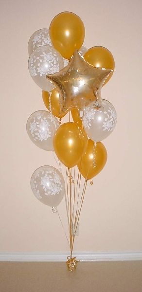 Balloon bouquet as a floor decoration Balloon Floor Bouquets, Floor Balloon Bouquet, Helium Balloon Bouquet, Decoration Balloon, Floor Decoration, 50th Anniversary Party, Mom Party, Prom Decor, Balloon Display