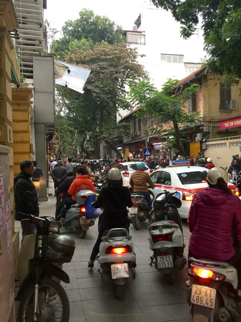 Sea of cars and motorcycles during rush hour, Hanoi Vietnam Vietnam Motorcycle, Vacation Days, Rush Hour, Hanoi Vietnam, Vietnam Travel, Hanoi, Day Trip, Cars And Motorcycles, Rush