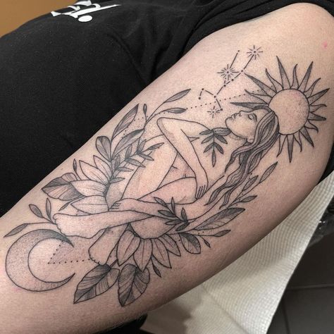 Spiritual Flowers Tattoo, Spiritual Healing Tattoos For Women, Tattoos Strength, Small Spiritual Tattoos, Small Tattoos Ideas, Strength Tattoo, Healing Tattoo, Tattoos Women, Leg Tattoos Women