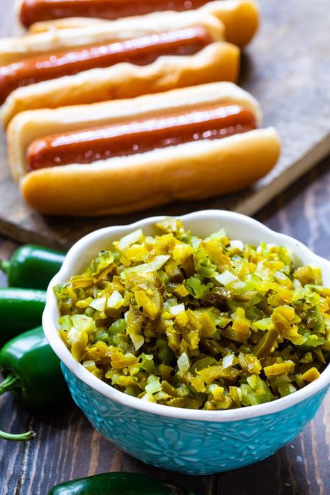 Jalapeno Relish Recipe, Mixed Seasoning, Healthy Cold Lunches, Jalapeno Relish, Salad Board, Quick Pickle, Pickled Jalapenos, Diy Canning, Spicy Southern Kitchen