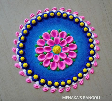 Symmetrical Rangoli Designs, Diwali Rongali, Dummy Cake, Rangoli Designs Simple Diwali, Easy Rangoli Designs Diwali, Rangoli Art, Simple Rangoli Designs Images, Rangoli Patterns, New Rangoli Designs