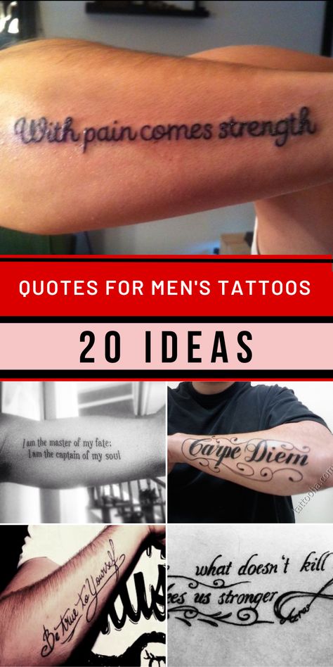 Small Chest Tattoo Men Ideas Guys, Senior Tattoo Ideas, Arm Tattoo Men Words, Popular Men Tattoos Ideas, Best Quote Tattoos Men, Us Army Tattoos Men, Success Tattoo Ideas Men, Betrayal Tattoo For Men, Quotes For Men Tattoos