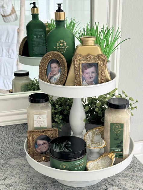 Get Organized with Beautiful Functional Bathroom Counter Decor - An Organized Season Bathroom Counter Organizer, Counter Organizer, Bathroom Counter Organization, Bathroom Counter Decor, Functional Bathroom, Basket Uses, Counter Decor, Clear Container, Bathroom Counter