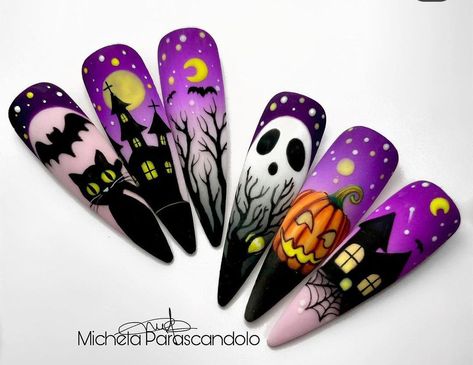 Halloween is the perfect time to get crafty and add some spooky charm to your home, clothing, or accessories. Whether you’re a beginner or a seasoned embroiderer, these 40 Halloween embroidery ideas will inspire your creativity. From eerie motifs to fun and quirky designs, Halloween Toe Nails, Halloween Nail Art Designs, Nail Halloween, Halloween Nail Art Ideas, Classy Nail Art Ideas, Holloween Nails, Fancy Nail Art, Witch Nails, Halloween Acrylic Nails