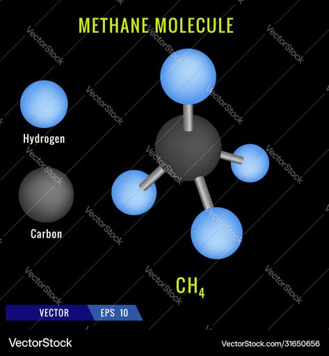 Methane Molecule, 3d Structure, Background 3d, High Res, Png Images, Adobe Illustrator, Vector Illustration, Illustrator, High Quality