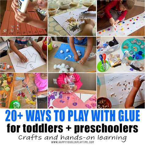 Gluing Activities For Preschoolers, Homemade Puffy Paint, Worksheets For Preschoolers, Preschool Fine Motor Activities, Crafts For Toddlers, Activity For Toddlers, Pre Writing Activities, Preschool Fine Motor, Teaching Toddlers