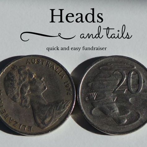 An oldie but a goodie, heads and tails is a family friendly and easy way to earn money at your next fundraiser. Heads And Tails Game, Heads Or Tails Game Fundraiser, Mini Thon Fundraising Ideas, Fundraiser Games For Adults, Fast Fundraising Ideas, Quick Fundraising Ideas, Fundraiser Games, Sorority Fundraiser, Easy Fundraising