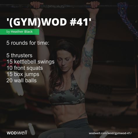 Wod Workouts At Home, Thrusters Workout, Wall Ball Workout, Bench Press Workout, Wods Crossfit, Crossfit Workouts Wod, Bootcamp Workout, Crossfit Workouts At Home, Amrap Workout