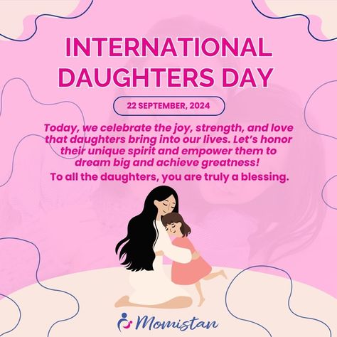 To all the daughters who make life so beautiful, Happy International Daughters Day! 💖 You are strong, brilliant, and full of light! 🌟 Celebrate the daughters who bring happiness and love to every corner of the world. 👧💕 #InternationalDaughtersDay #DaughtersAreBlessings #LoveAndLight #GirlPower #CelebrateDaughters #FamilyBond #ProudParent International Daughters Day, Daughter Day, Daughters Day, Family Bonding, You Are Strong, Bring Happiness, A Blessing, Love And Light, So Beautiful