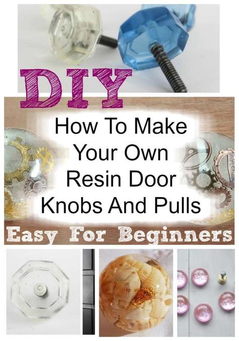 Diy Doorknob, Resin Door Handles, Crystal Door Knobs Ideas, Epoxy Resin Door Knobs, Crystal Door Knob, Diy Door Knobs, Liquid Plastic, Diy Knobs, How To Make Resin