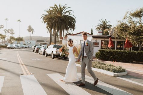 Tropical Chic Casino San Clemente Wedding | Junebug Weddings The Casino San Clemente Wedding, Casino San Clemente, San Clemente Wedding, Casino Wedding, Tropical Romper, Bride Planning, 2025 Wedding, Shot List, When I Get Married