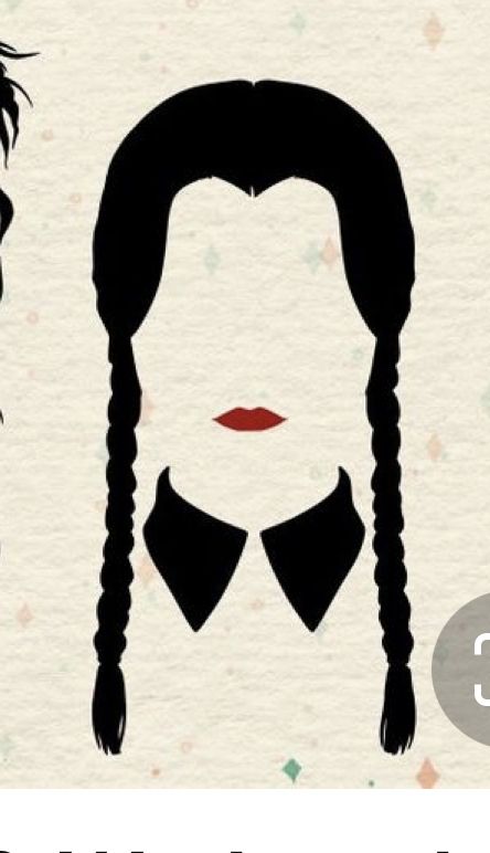 Wednesday Adams Silhouette, Wednesday Adams Painting, Adams Family Silhouette, Wednesday Addams Stencil, Addams Family Pumpkin Painting, Addams Family Painting, Addams Family Drawing, Wednesday Addams Nail Art, Wednesday Addams Drawing