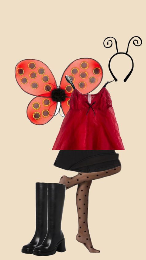 Ladybug Costume Diy, Ladybug Costumes, Diy Ladybug, Ladybug Wings, Bug Costume, Book Costumes, Ladybug Costume, Diy Wings, Diy Costumes Women