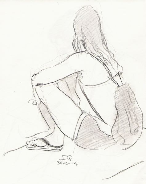 Chica sentada de espaldas Sitting Pose Reference, Baby Shower Art, Person Drawing, Art Drawings Sketches Pencil, Sitting Poses, Person Sitting, Body Drawing, Drawing Videos, Art Drawings Sketches