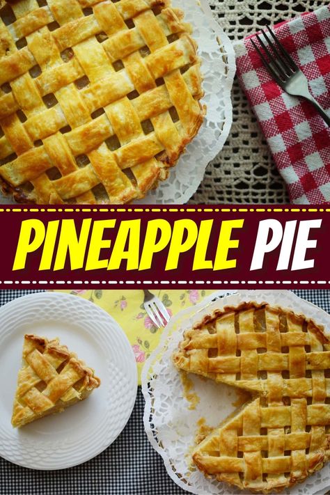 Pineapple Pie Recipe No Bake, Pineapple Pie Filling Recipes, Samoan Pineapple Pie Recipe, Pineapple Coconut Pie, Pineapple Pie Recipe, Sawdust Pie, Pineapple Dessert, Pineapple Pie, Pie Fillings