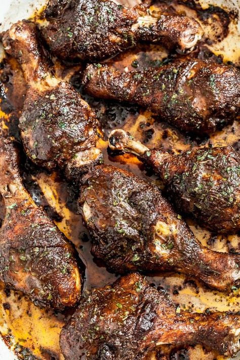 Baked Jamaican Jerk Chicken Easy Jerk Chicken Recipe, Jamaican Jerk Chicken Recipe, Baked Jerk Chicken, Jerk Chicken Recipe, Jamaican Jerk Chicken, Jamaican Dishes, Jamaican Jerk, Island Food, Jerk Chicken