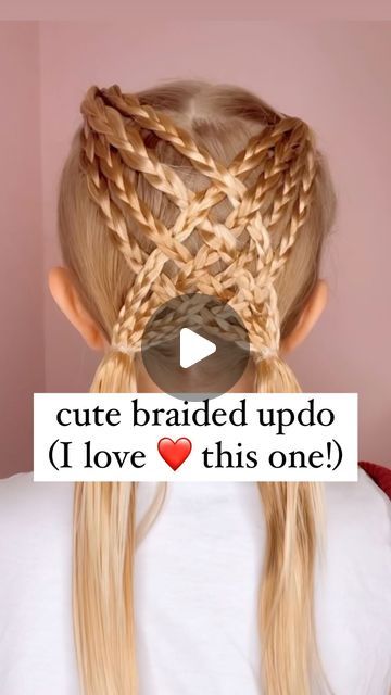 Audrey McClelland on Instagram: "FUN BRAIDED UPDO 🩷 Here’s a cute and easy hairstyle for you! I love how this one turns out when it’s done! And don’t worry - it’s not hard to do, I promise!
.
✨✨ Let me know in the comments if you want me to share the hair products we love to use! I love using hairstyling cream to smooth the hair. Makes it easy for hairstyles! 🩷
.
#hairdo #braidideas #braidinspo #braidinspiration #braid #simplehairstyles #simplehair #simplehairstyle #easyhairstyles #easyhairstyle #easyhairstylesforgirls #cutehairstyles #cutehair #hairvideo #hairideas #hairinspo #hairinspiration #hairvideos #hairidea #schoolhairstyles #schoolhair #hairstyles #hair #hairstyle #hairtutorial #hairtutorials" Braid Inspiration, Easy Hairstyle, Cool Braids, Braided Updo, Hair Cream, You Want Me, Hairstyles For School, Hair Videos, Hair Products