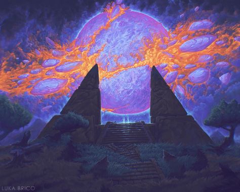 Space Landscape Art, Spelljammer Aesthetic, Astral Temple, Scifi Fantasy Art, Space Fantasy, Spaceship Art, Space Pirate, Cosmic Horror, High Fantasy