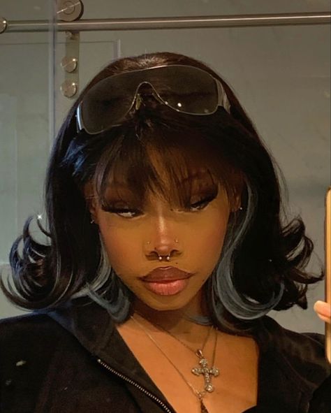 Y2k Hair, Y2k Hairstyles, Natural Hair Styles Easy, Hair Reference, Baddie Hairstyles, Hair Inspo Color, Black Girls Hairstyles, Aesthetic Hair, Short Hairstyles For Women