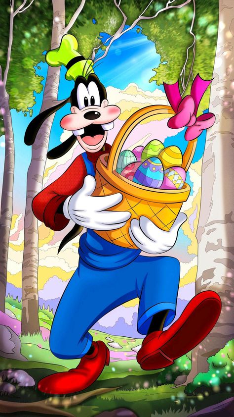 Disney Phone Backgrounds, Donald Disney, Disney Frames, Happy Easter Greetings, Minnie Mouse Pictures, Goofy Disney, Winnie The Pooh Pictures, Mickey Mouse Pictures, Disney Easter